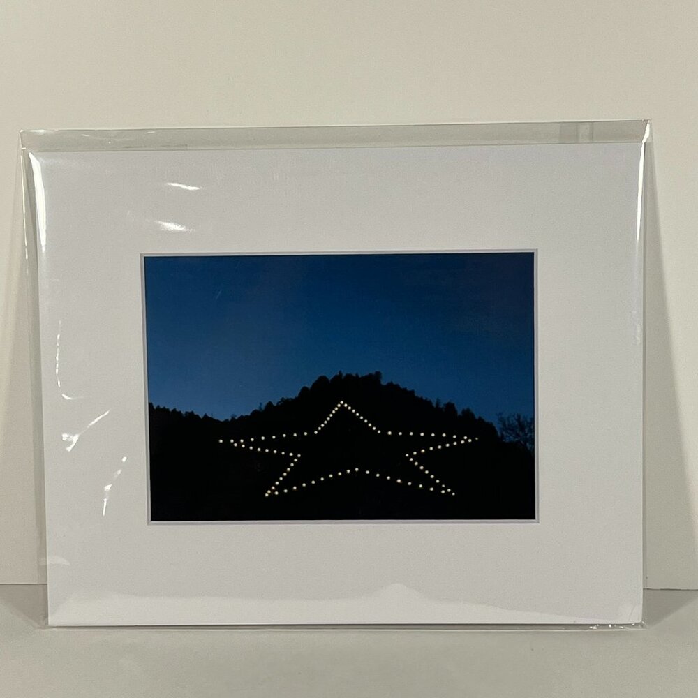 Palmer Lake Star Palmer Lake Colorado Photography Print 10in x 8in Mat NWT